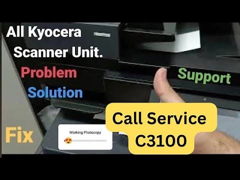 Kyocera TaskAlfa 1800 error code c3100 scanner not working