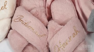 Custom Bride Slippers | Bridesmaid Gift | Bachelorette Party Gift Set | Custom Fluffy Slippers | Bridal Party Set -skushe - Etsy