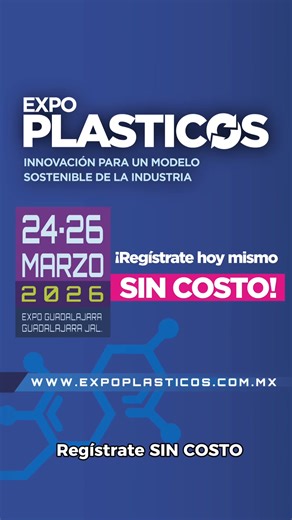 Simplifica tu búsqueda de soluciones para la transformación del plástico en Expo Plásticos. 🏭 Concentramos a más de 350 marcas proveedoras en un solo lugar. Desde Materia Prima, aditivos, moldes, herramentales, equipo periféricos y por supuesto, diversas opciones de maquinaria para la inyección, extrusión y rotomoldeo. 🗓️ Del 24 al 26 de marzo 📍Expo Guadalajara ¡Regístrate SIN COSTO! 👇 https://expoplasticos.mx/2026/registro-2/ #ExpoPlásticos #AutomatizaciónIndustrial #EficienciaProductiva #T