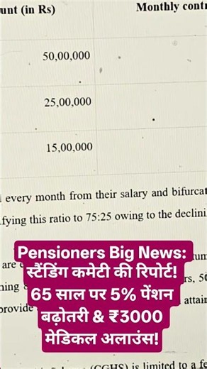 Good News for Pensioners: 65 वर्ष पर 5% पेंशन वृद्धि | Group A को 50 लाख का फायदा और i FMA बढ़ा!