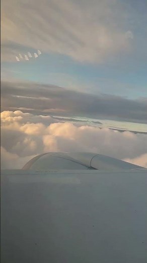 Experience the beauty of flying above the clouds ☁️✈️