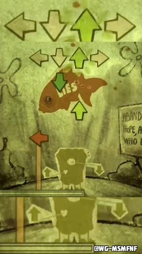 porifera atoll-(FNF)lyrics lies #fnf #fnfmod #spongebobfnf #shorts @WG-MSMFNF
