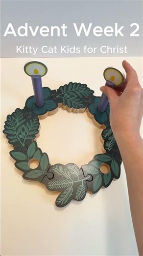 It's Week 2 of Advent!! Lets light our Advent Wreath!
