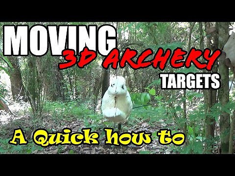 3D Archery Moving Targets, How to make one