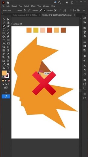 Triangulator Script in Illustrator 🤯 #designhacks #adobeillustrator #scripts #shorts