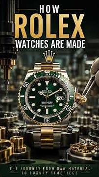 The Incredible Manufacturing Process of Rolex Watches #Rolex #Engineering