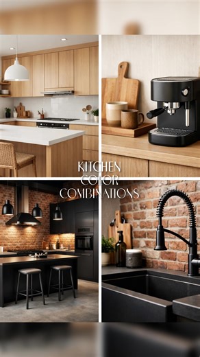 3 kitchen color palettes that never miss. From warm wood and soft stone textures to dramatic charcoal with Carrara marble, and finally a bright white kitchen layered with warm glow lighting, these color combinations define modern luxury kitchen design. Whether you love earthy minimalism, bold contrast, or balanced contemporary tones, the right cabinetry and countertop pairing transforms the entire space. Comment 1, 2, or 3 and save this for your kitchen remodel inspiration. If we haven’t met, I’