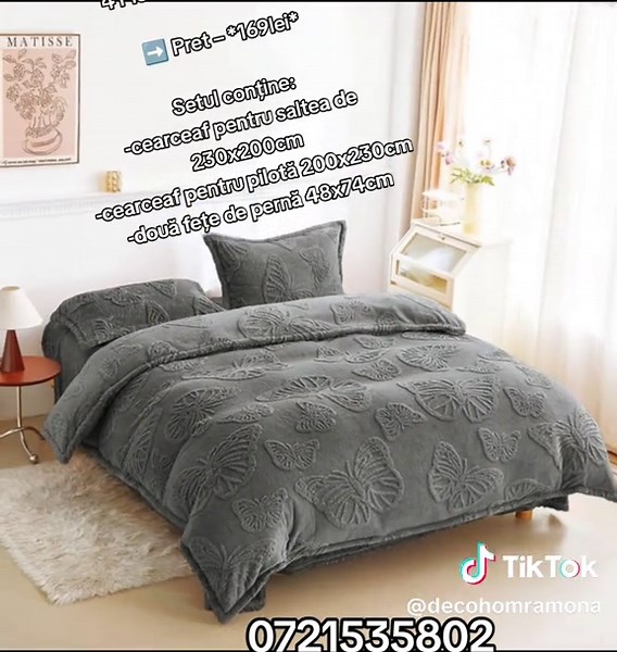 Set Lenjerii Cocolino 4 Piese Cu Fluturi În Stoc