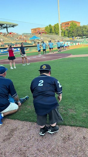 Playing in a Stadium with Major League Baseball Players
