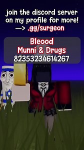 💸 | 『 Bleood 』 “Munni & Drugs” Music Id | Roblox Music Code • • • #Roblox #robloxmusiccodes #bleood #robloxmusic #underground