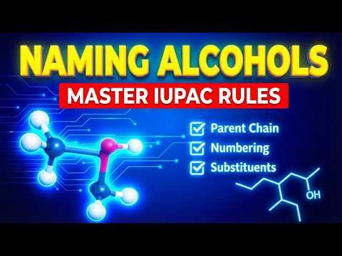 How to Name Alcohols (IUPAC) – Step-by-Step Tutorial