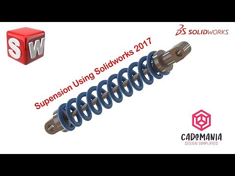 Design of Suspension System using SolidWorks: Part Modelling, Assembly, and Rendering #cad #mech