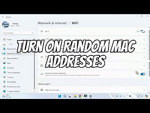 How to Turn On Random Hardware Addresses on Windows 11