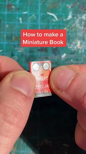 How to make a Miniature Book!! #foryou #howto #minitutorial #tutorial #artlesson #learnontiktok