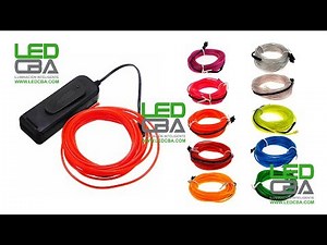 HILO ELECTROLUMINISCENTE LUMINOSO EL WIRE NEON 5 METROS LEDCBA