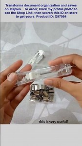 Reusable metal document binder clips.