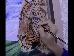 Leopard Painting tutorial using Acrylic Paints