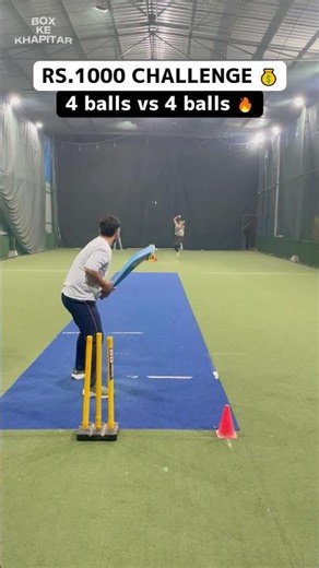 ₹1000 Last Ball Thriller Challenge 💰 Box Cricket Batting & Bowling Contest 🔥 #cricket #shorts #t20