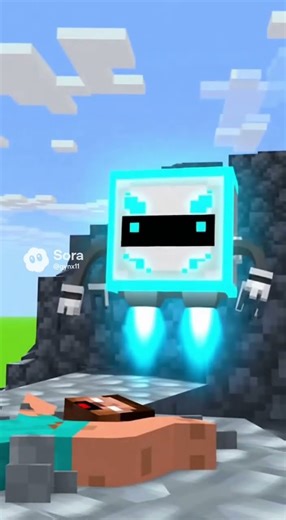 AI Yeets Steve to Safety 🤣 #minecraft #shorts #ai #funny