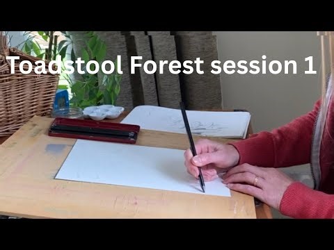 Drawing session 1 Toadstool Forest artwork