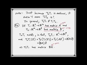 6.4 - Additional Properties of Linear Transformations
