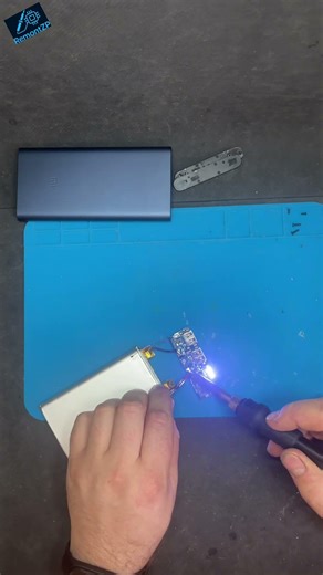 #power bank Xiaomi: PLM09ZM. Battery replacement.