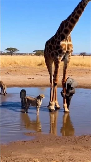 cheetah 🐆 fitting for elephant cubs for the jungle