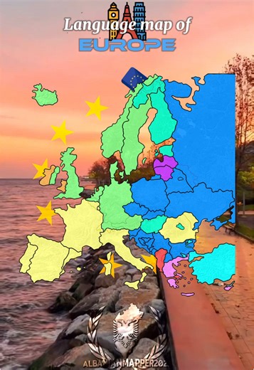 Language Map of Europe | Educational Purpose Only