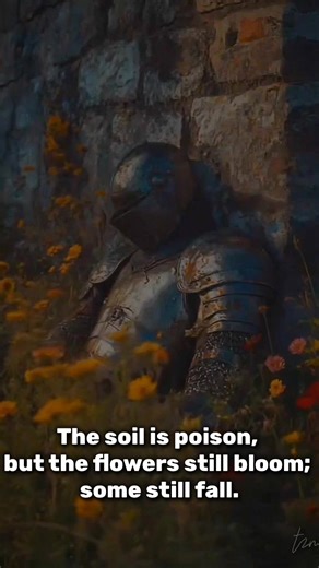 The soil is poison, but the flowers still bloom; some still fall. #fyp #foryou #sad #fall #riseandshine