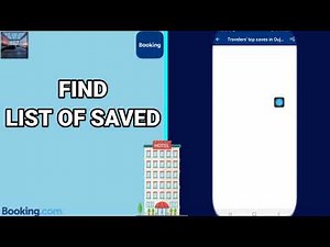 How To Find List Of Saved On Booking.com Hotels App