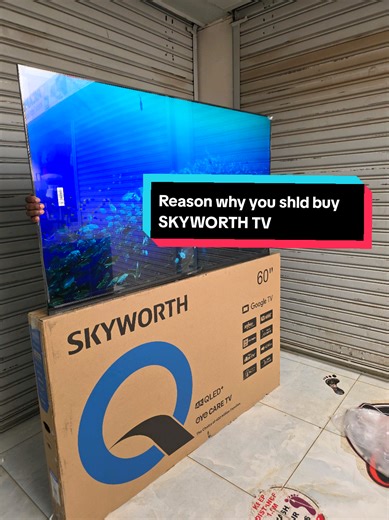 Skyworth 60 inch Smart 4k Google QLED TV 2025 MODEL (1 YR WARRANTY)...KSh 57,999.... 👌👌Key Features👌👌👌 💥Screen Size: 60 inches 💥Resolution: 4K UHD (3840 x 2160) 💥Panel Type: LED 💥Refresh Rate: 60Hz 💥Operating System: Google TV 💥RAM: 2GB 💥Storage: 16GB 💥HDR Support: HDR10, HLG 💥Brightness: Around 250 nits 💥Connectivity: Wi-Fi (Dual-Band), 💥Bluetooth 5.1, 3 x HDMI (with ARC), 2 x USB, Ethernet 💥Audio: Dolby Audio, DTS Studio Sound #electroessential #eldorettiktokers #trendingvideo