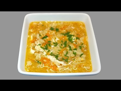 Květáková polévka s vajíčkem recept