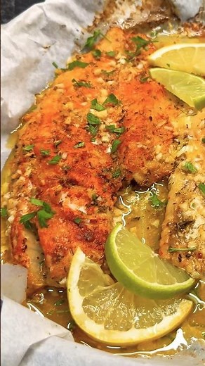 Garlic Butter Oven Baked COD! #easyrecipes #cod #fishrecipe #foodphotography #recipe