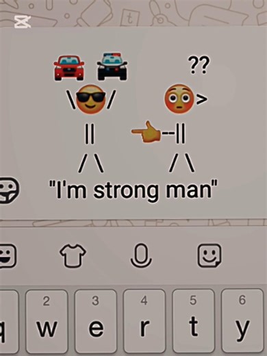 I'm strong man 😁 #emoji #art #newtrend #shorts #explore #explorepage #trending #tutorial #drawing