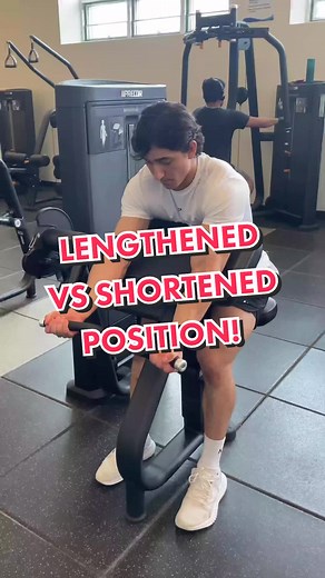 Here’s how to tell if you’re training the lengthened or shortened position of an exercise #fyp #foryou #4u #gym #fitness #lifting #lift #workout #physique #muscle #abs #training #workoutroutine