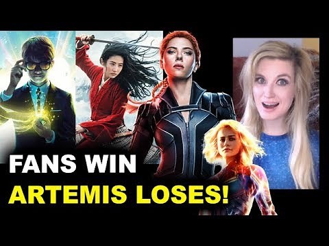Mulan July, Black Widow November, Captain Marvel 2 2022, Artemis Fowl Disney Plus