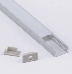 [Hot Item] Surface Mount LED Anodized Aluminum LED Profile with Diffuser for Outdoor Decorations
