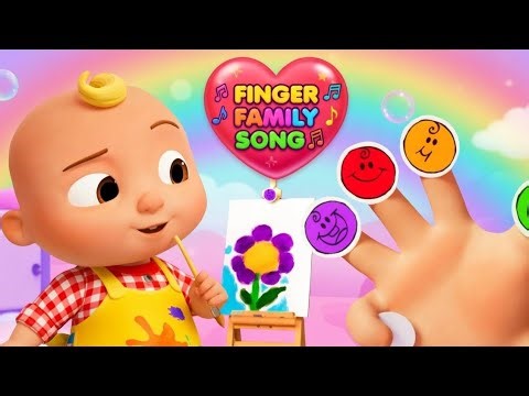 Finger Family Song 👨‍👩‍👧‍👦 | Fun Counting Song for Kids