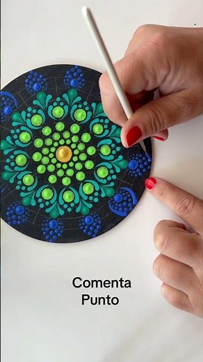 ¿Como pintar mandalas en puntillismo? Paso a paso. Comenta punto para opener la guía