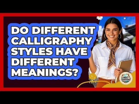 Do Different Calligraphy Styles Have Different Meanings?