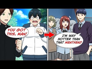 Here's what happened after the overweight friend lost weight... [Manga Dub]