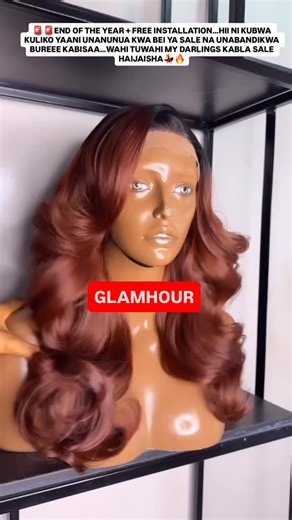 GLAMHOUR on Instagram: "📌Hili wig ipo KWENYE SAALEEEE…!!💃💃 ujanja kuwahi dears😍 . 📌Nunua wig GLAMHOUR ubandikwe BUREEEEE…!! . ✅FULL LACE FRONTAL WIG IS NOW AVAILABLE AT GLAMHOUR @glamourhouse_tz @glamhour_lifestyles . . 🌺🌺🌺🌺🌺🌺🌺🌺🌺🌺🌺🌺🌺🌺🌺 . Wig Installations zipo za aina TATU tofauti.. unajichagulia kutokana kitu roho inapenda. . >>normal wig installation - 40,000/= >>Cap wig installation - 90,000/= >>Premium wig installation - 150,000/= (ipo very unique na inakaa muda mrefu san