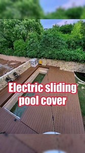 Electric pool cover. #poolcover #electricpoolcover #poolid | Sunripple Aquatics US