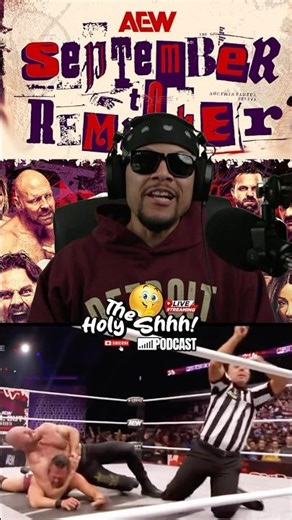 Jon Moxley chokes Roderick Strong in front of his wife. #jonmoxley #roderickstrong #aew