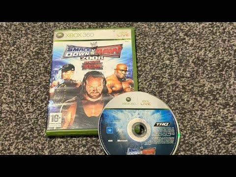 WWE SmackDown vs Raw 2008 Unboxing Xbox 360 - THQ