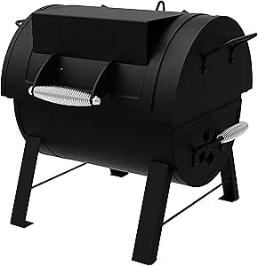 Dyna-Glo DGSS287CB-D Portable Tabletop Charcoal Grill & Side Firebox