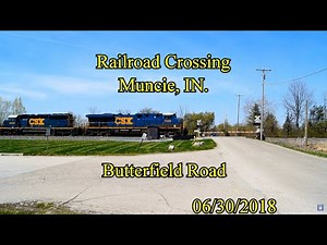 Railroad Crossing: Butterfield Road in Muncie, IN., CSX Main Tracks 1&2
