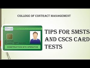 Tips For SMSTS and CSCS Card Tests