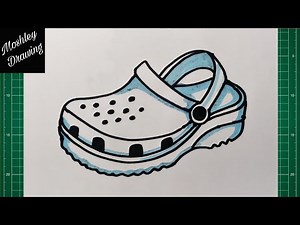 How to Draw a Crocs Shoes