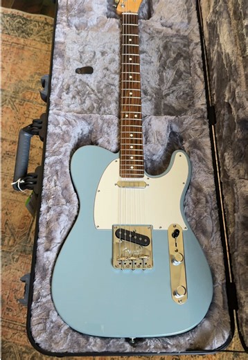 Pre-Owned Fender American Professional Telecaster Sonic Grey 2017! Available in store or online at guitarguysohio.com starting at $66/mo with 0% interest using Affirm Call us at 740-522-0277 #guitar #musicstore #fyp #instrument #ohio @Fender